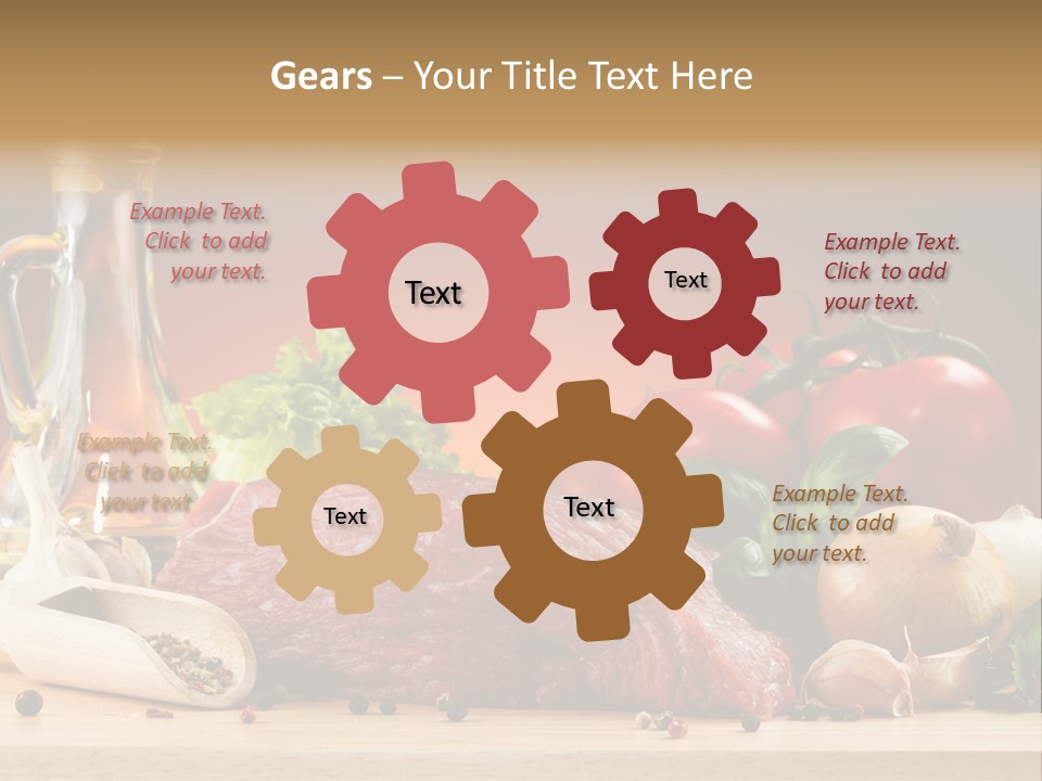 Grill Meat Ingredients PowerPoint Template