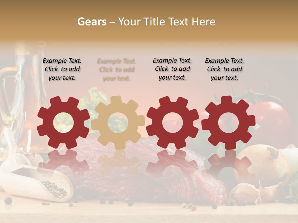 Grill Meat Ingredients PowerPoint Template