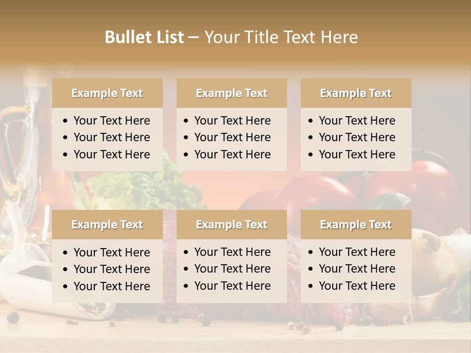 Grill Meat Ingredients PowerPoint Template
