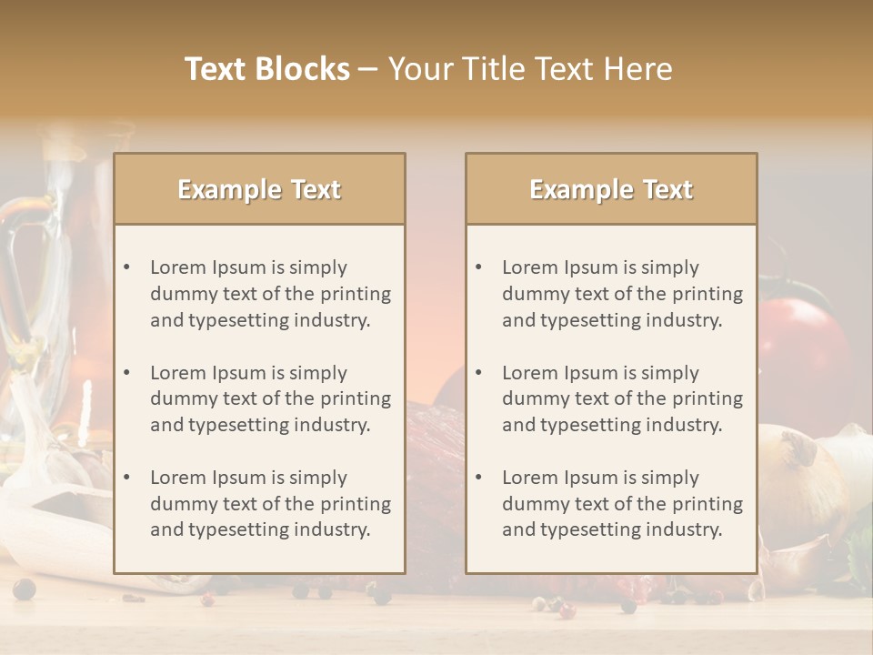 Grill Meat Ingredients PowerPoint Template