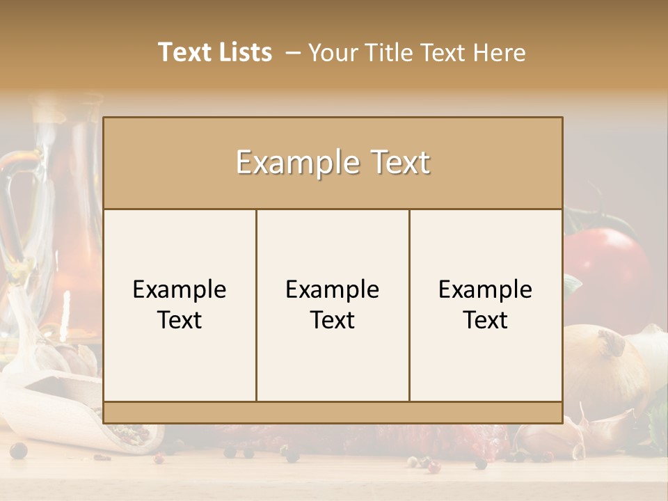 Grill Meat Ingredients PowerPoint Template