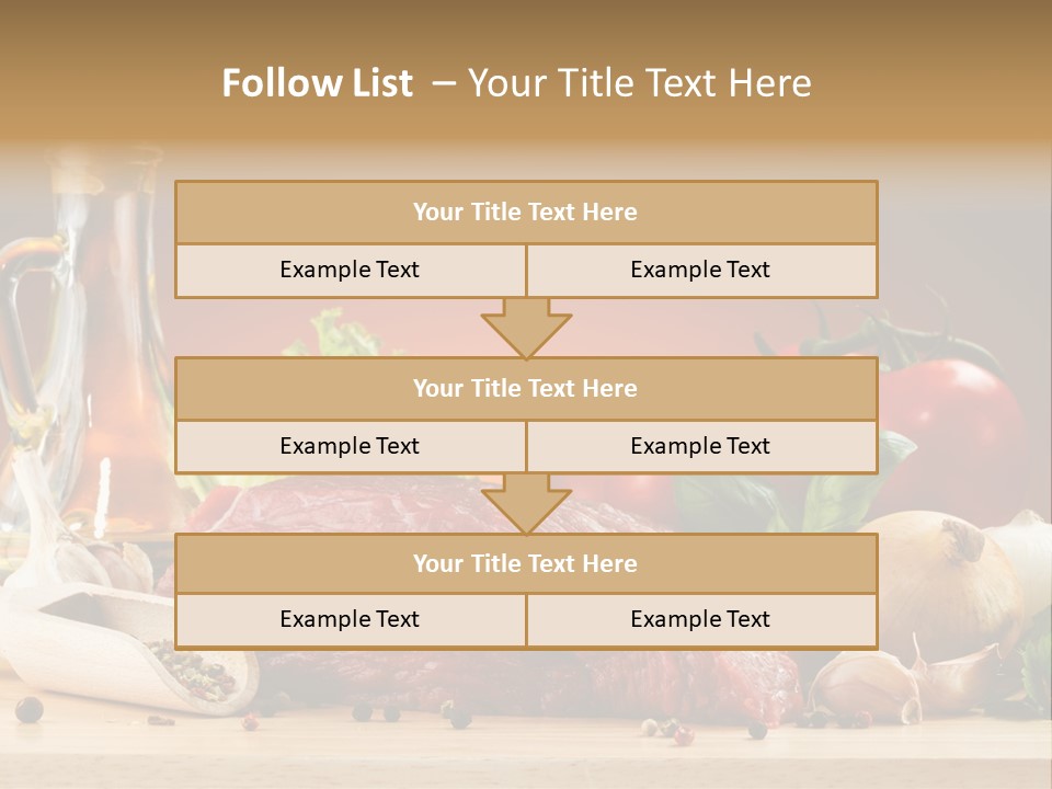 Grill Meat Ingredients PowerPoint Template