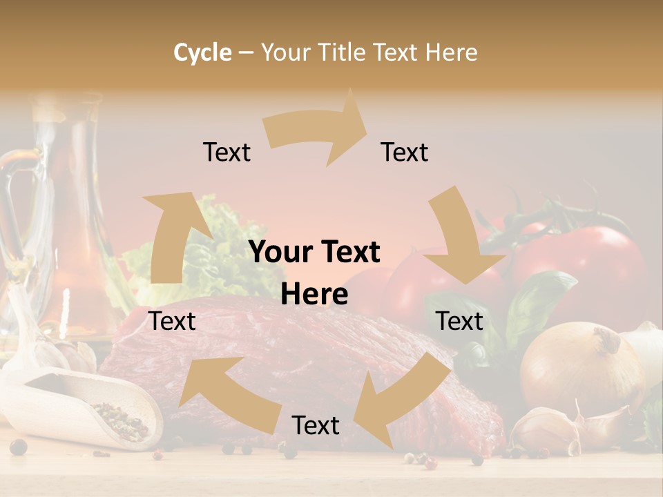 Grill Meat Ingredients PowerPoint Template