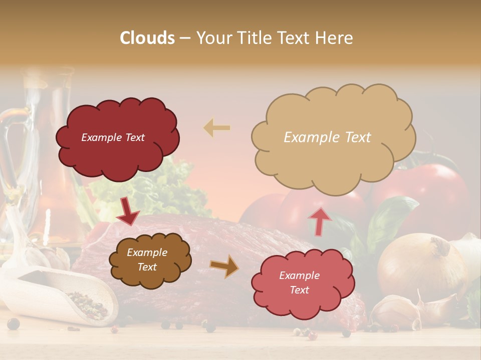 Grill Meat Ingredients PowerPoint Template
