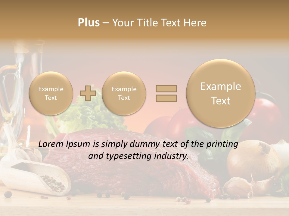 Grill Meat Ingredients PowerPoint Template
