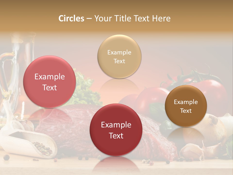 Grill Meat Ingredients PowerPoint Template