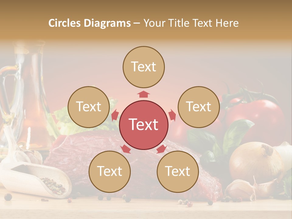 Grill Meat Ingredients PowerPoint Template