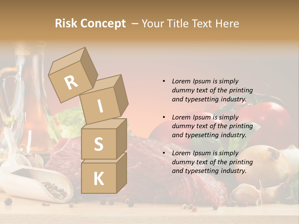 Grill Meat Ingredients PowerPoint Template
