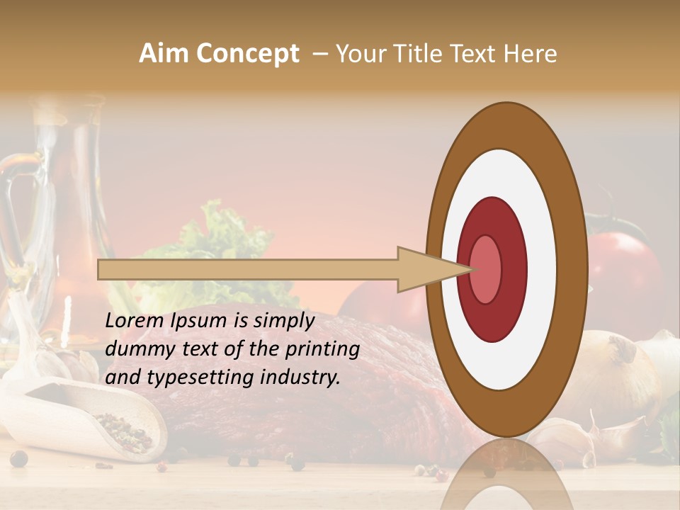 Grill Meat Ingredients PowerPoint Template
