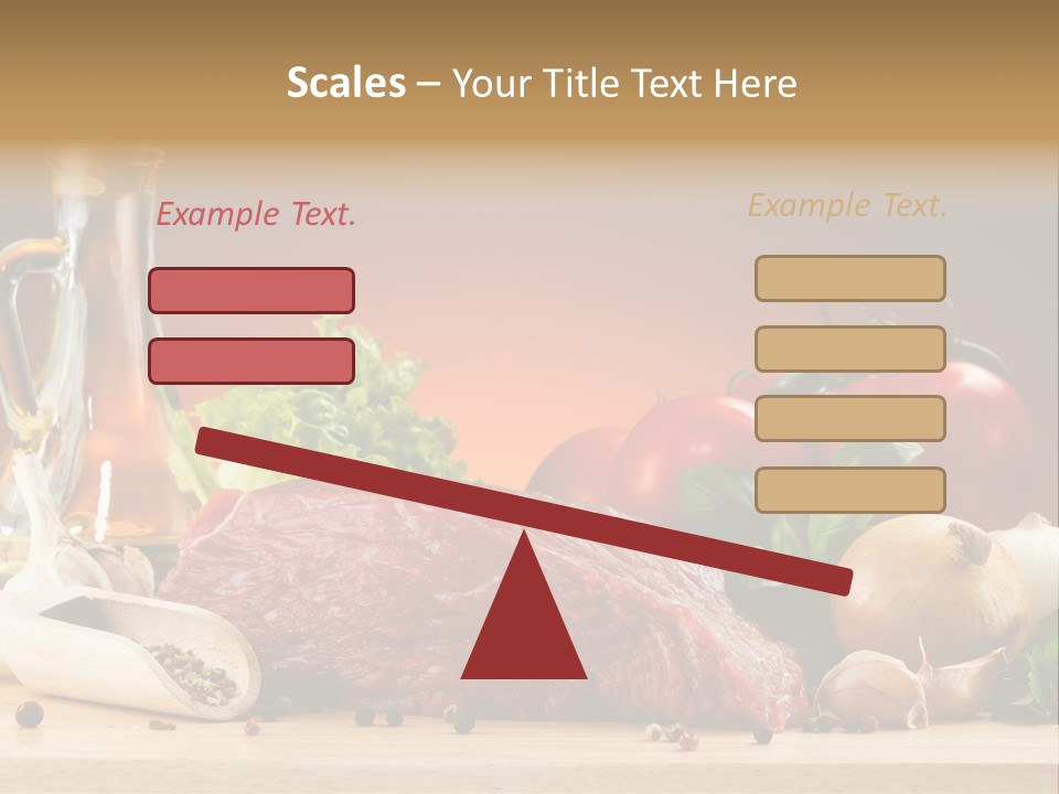 Grill Meat Ingredients PowerPoint Template