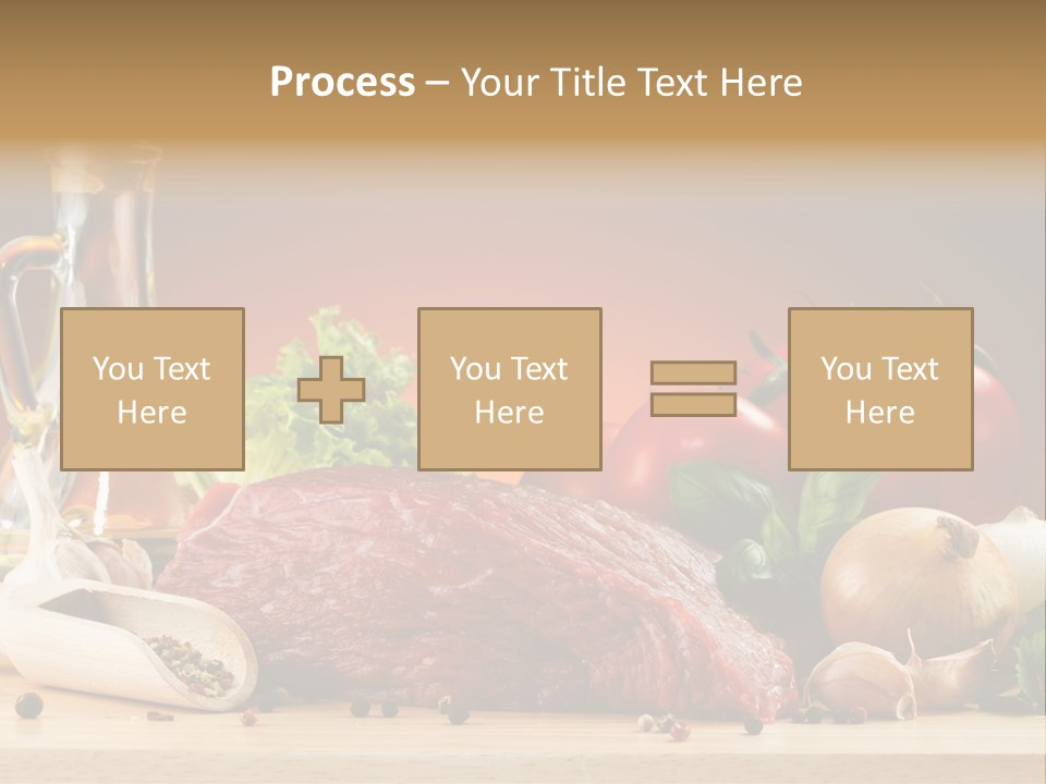 Grill Meat Ingredients PowerPoint Template