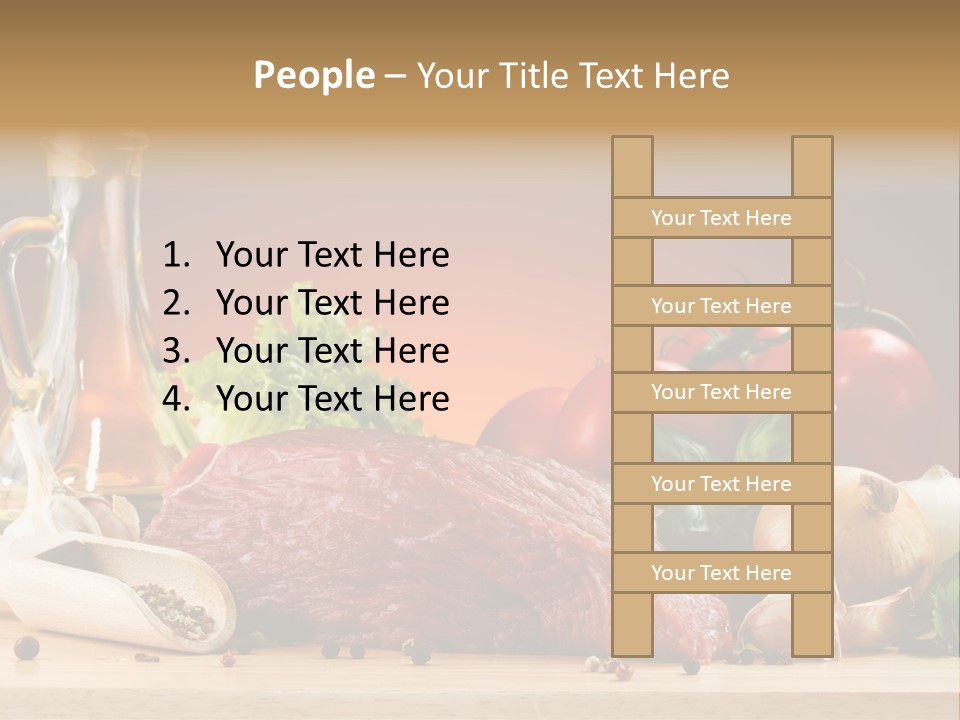 Grill Meat Ingredients PowerPoint Template