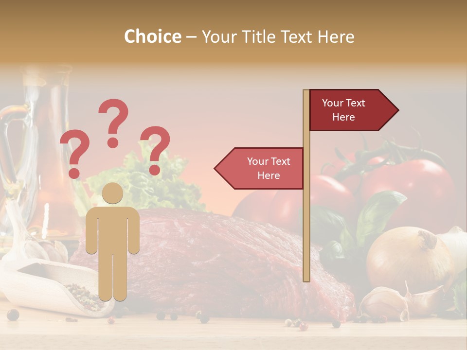 Grill Meat Ingredients PowerPoint Template