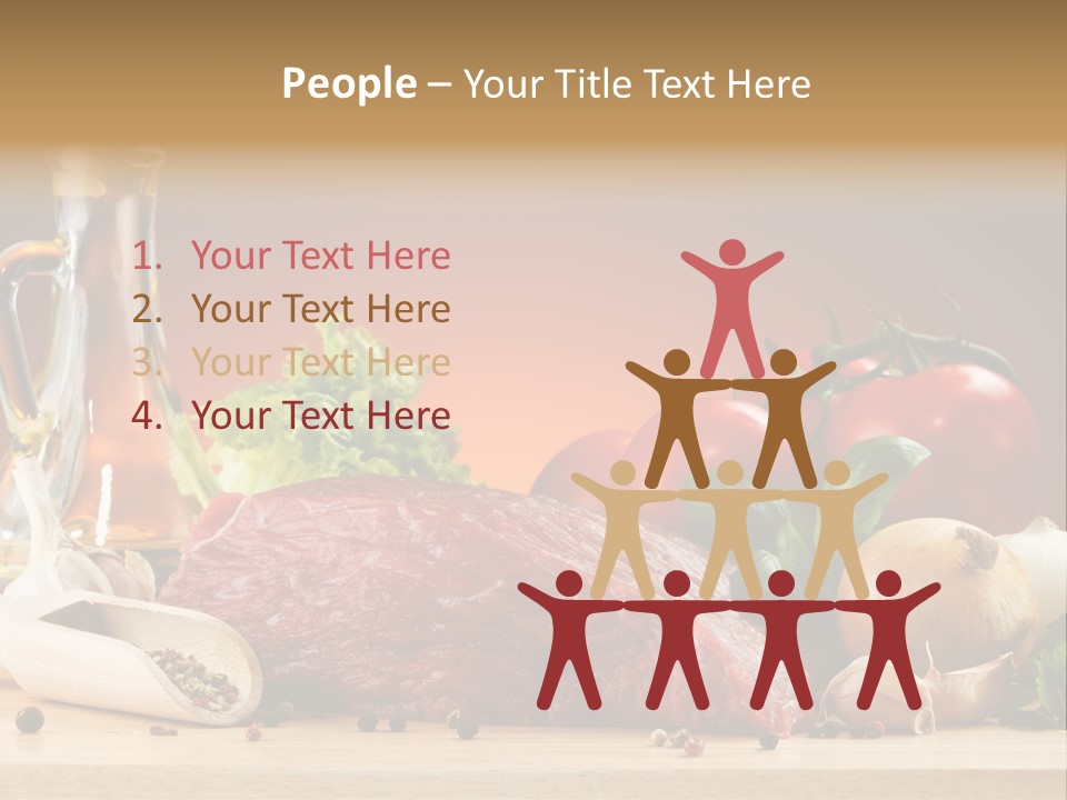 Grill Meat Ingredients PowerPoint Template