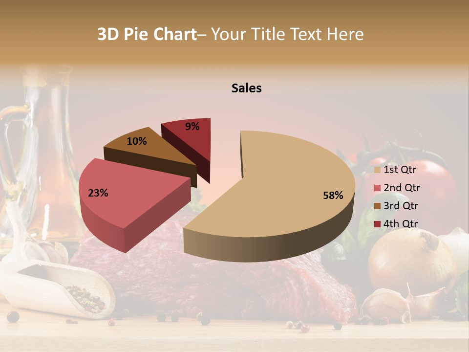 Grill Meat Ingredients PowerPoint Template