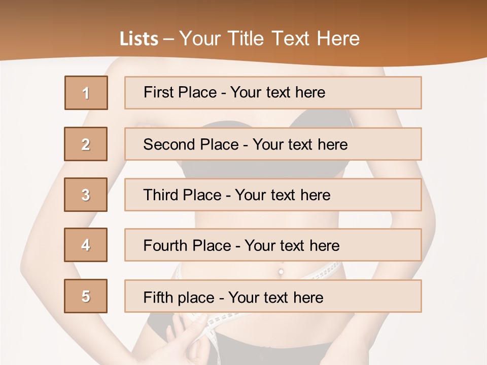 Nutrition Girl Fatness PowerPoint Template