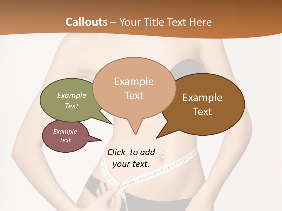 Nutrition Girl Fatness PowerPoint Template