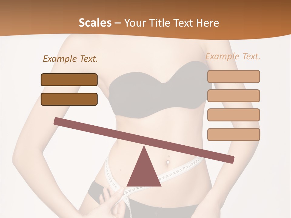 Nutrition Girl Fatness PowerPoint Template