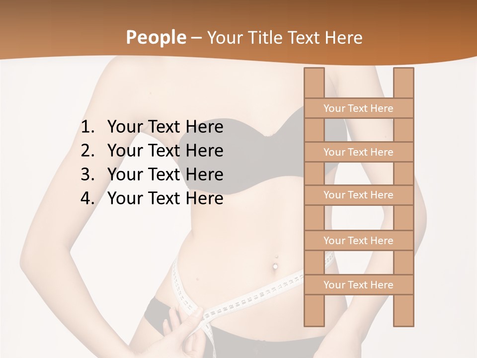 Nutrition Girl Fatness PowerPoint Template