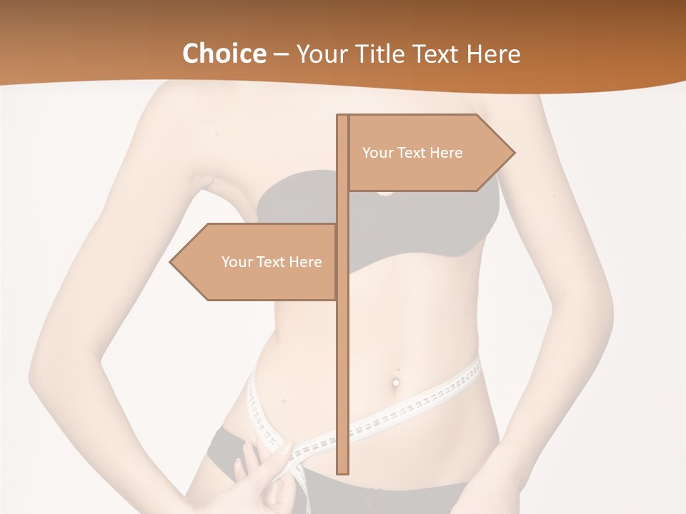 Nutrition Girl Fatness PowerPoint Template