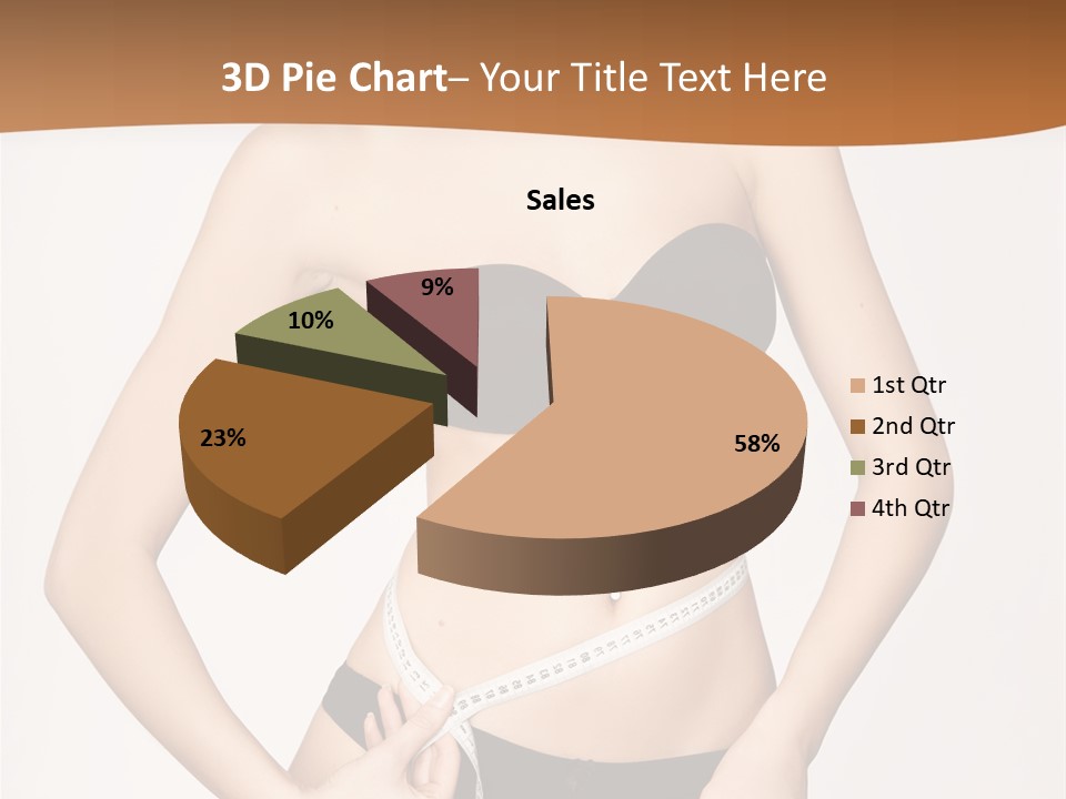 Nutrition Girl Fatness PowerPoint Template
