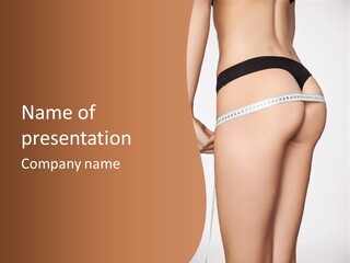 Scales Line Waist PowerPoint Template