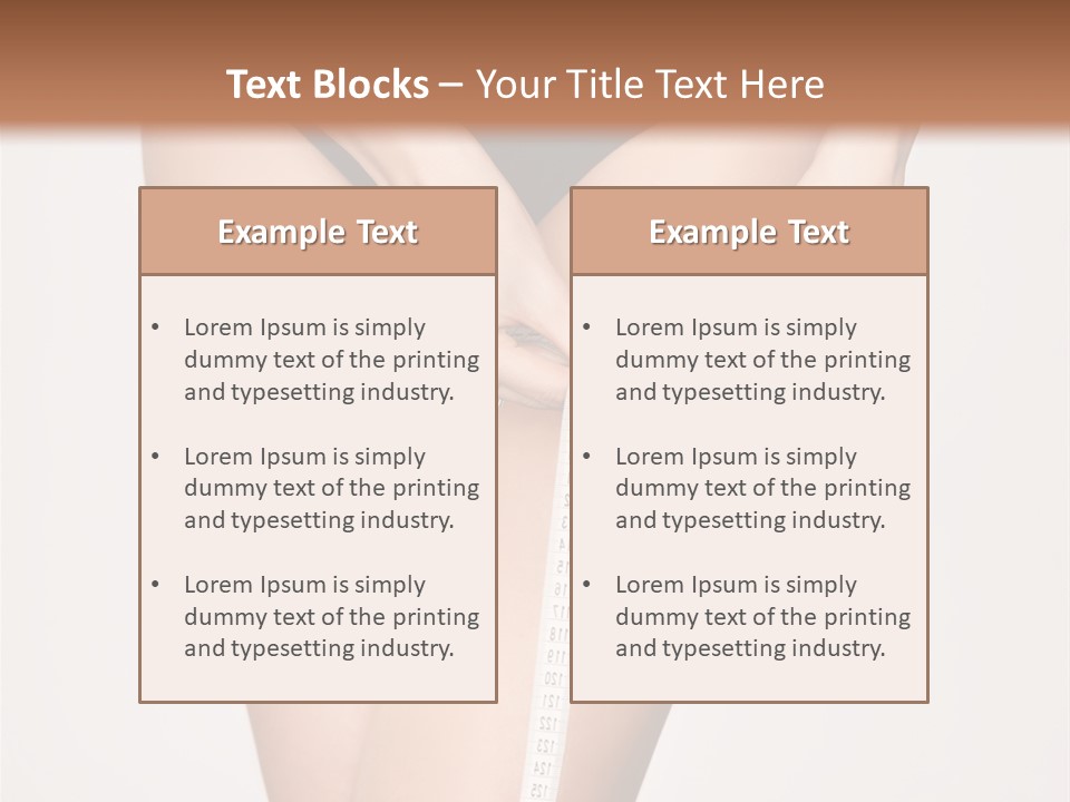 Lifestyle Workout Woman PowerPoint Template