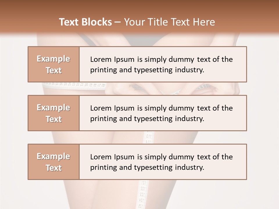Lifestyle Workout Woman PowerPoint Template