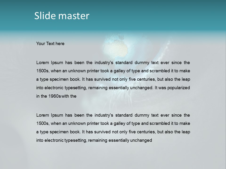 Naturschutz Cctv Pupille PowerPoint Template