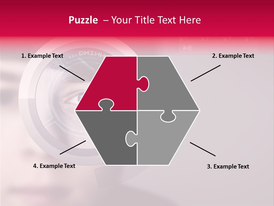 Optisch Identifikation Erkennungsmerkmal PowerPoint Template