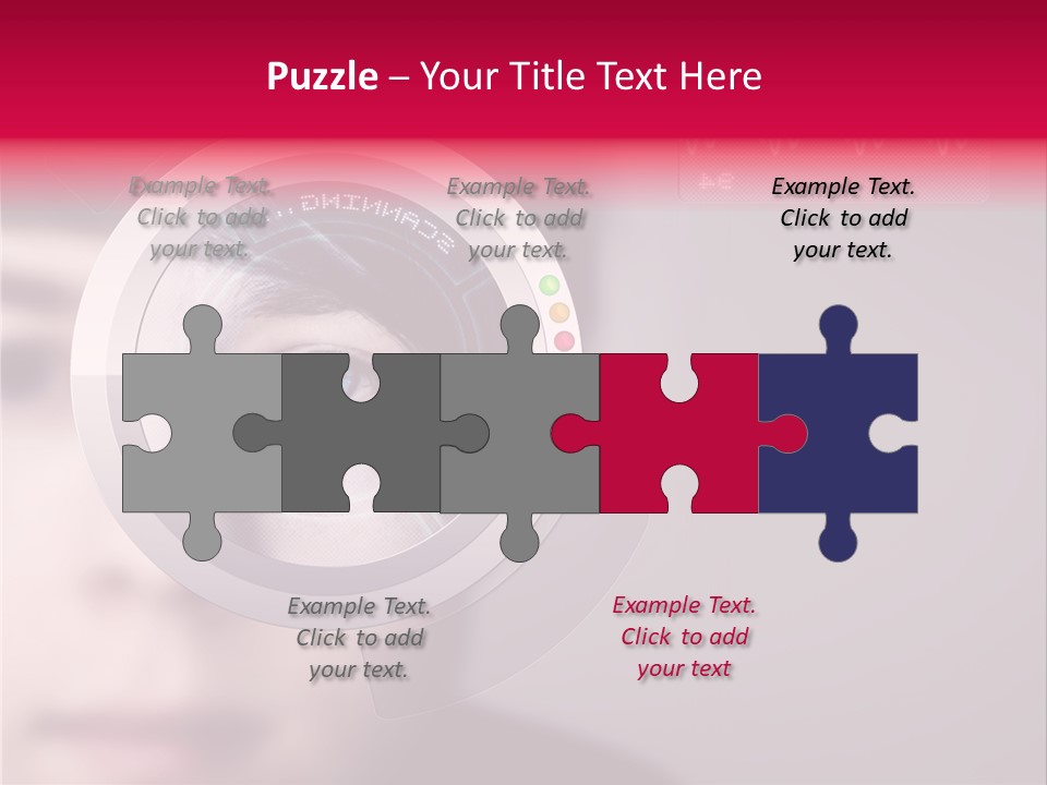 Optisch Identifikation Erkennungsmerkmal PowerPoint Template