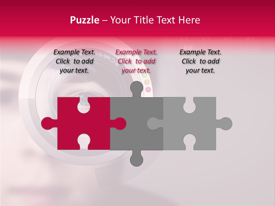 Optisch Identifikation Erkennungsmerkmal PowerPoint Template