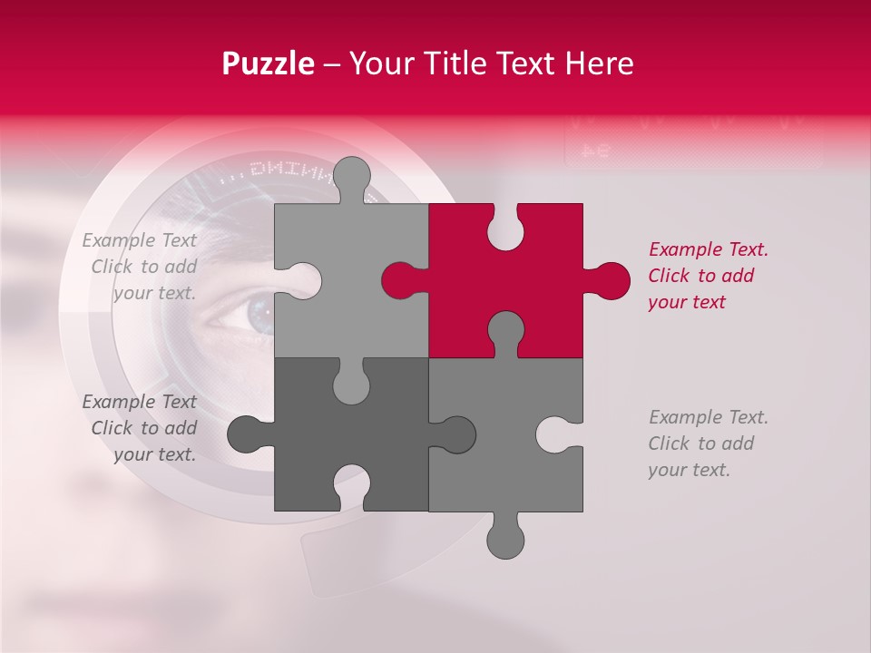 Optisch Identifikation Erkennungsmerkmal PowerPoint Template