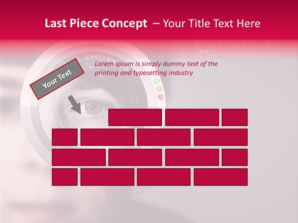 Optisch Identifikation Erkennungsmerkmal PowerPoint Template