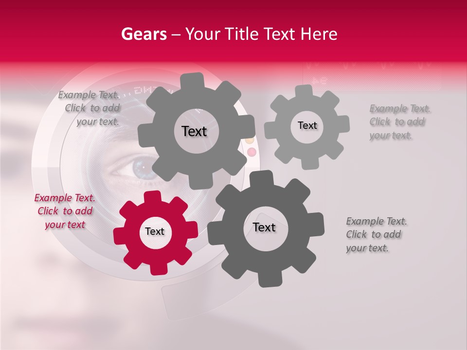 Optisch Identifikation Erkennungsmerkmal PowerPoint Template