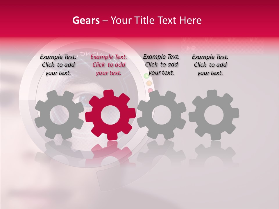 Optisch Identifikation Erkennungsmerkmal PowerPoint Template