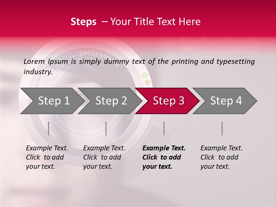 Optisch Identifikation Erkennungsmerkmal PowerPoint Template