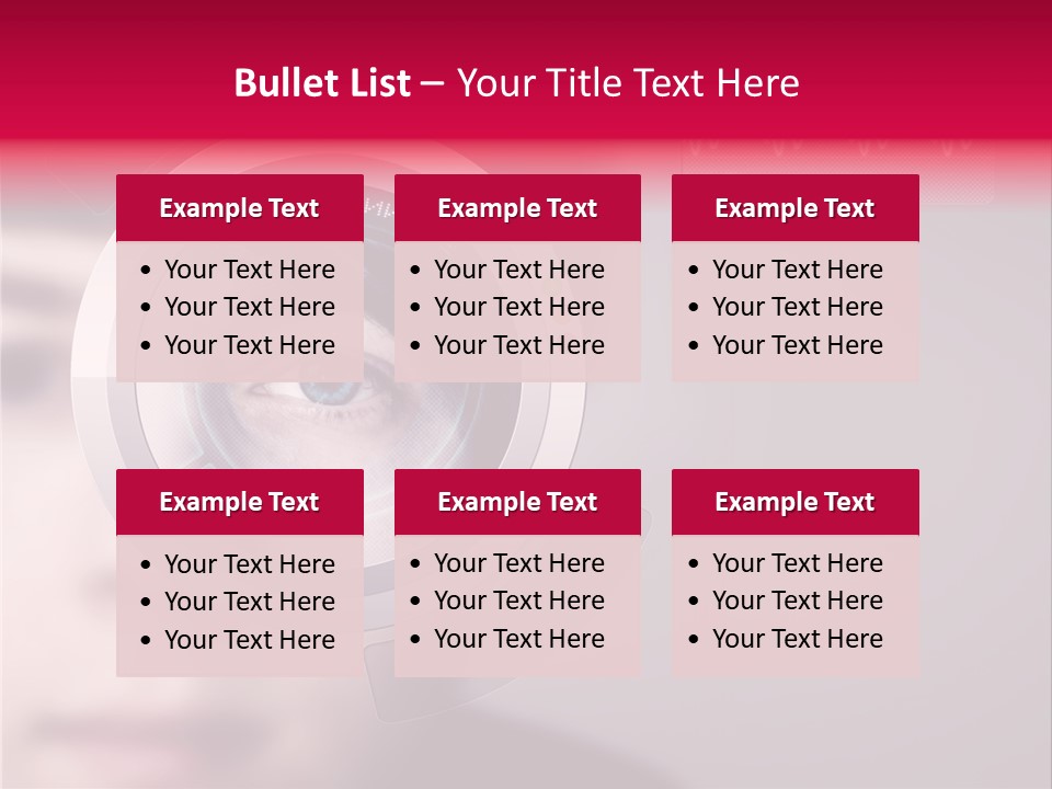 Optisch Identifikation Erkennungsmerkmal PowerPoint Template