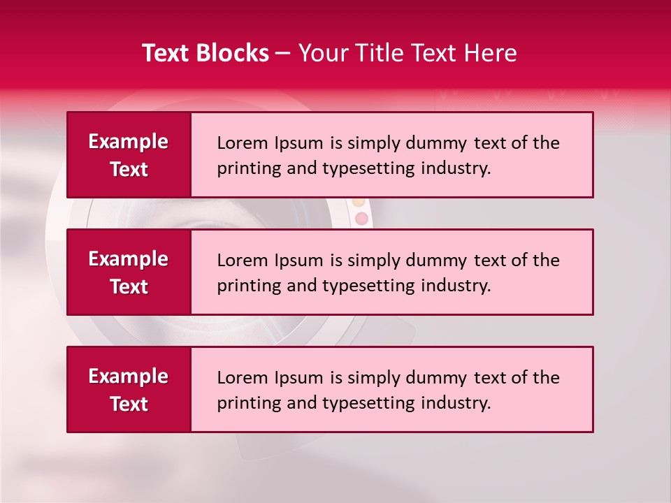Optisch Identifikation Erkennungsmerkmal PowerPoint Template