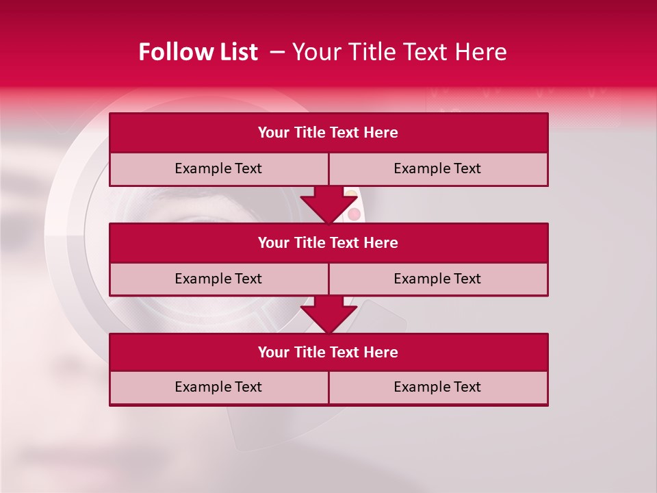 Optisch Identifikation Erkennungsmerkmal PowerPoint Template