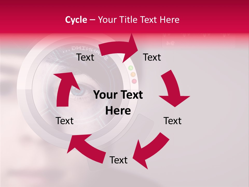 Optisch Identifikation Erkennungsmerkmal PowerPoint Template
