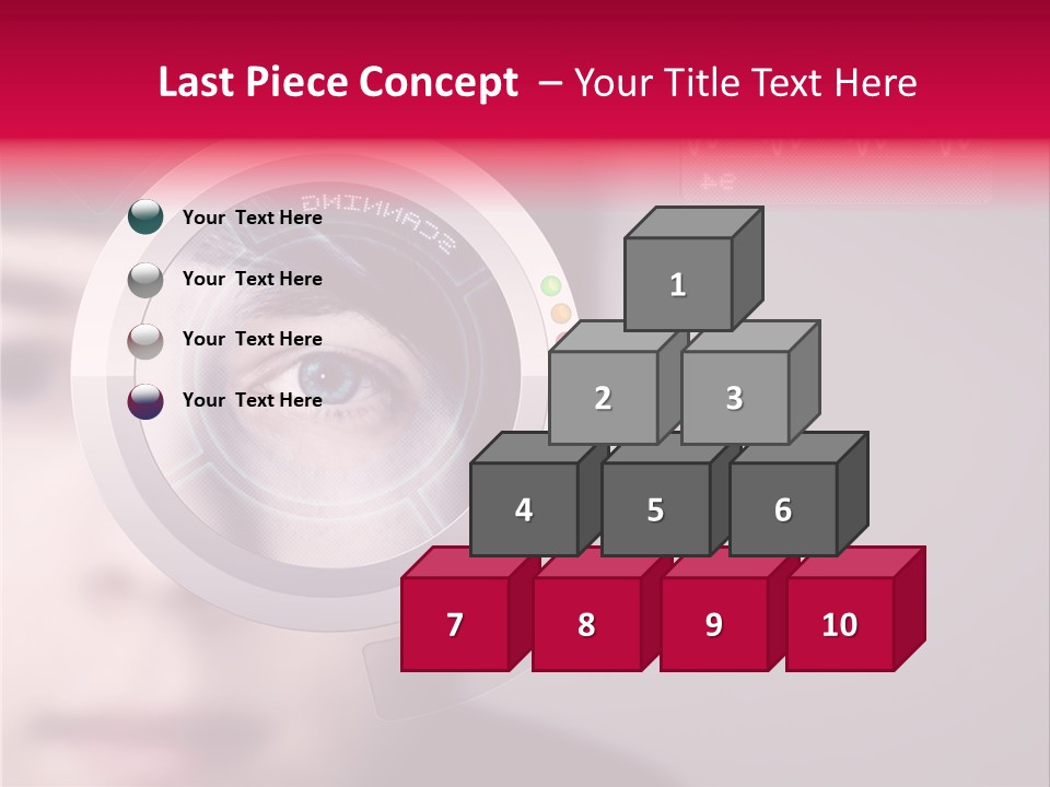 Optisch Identifikation Erkennungsmerkmal PowerPoint Template