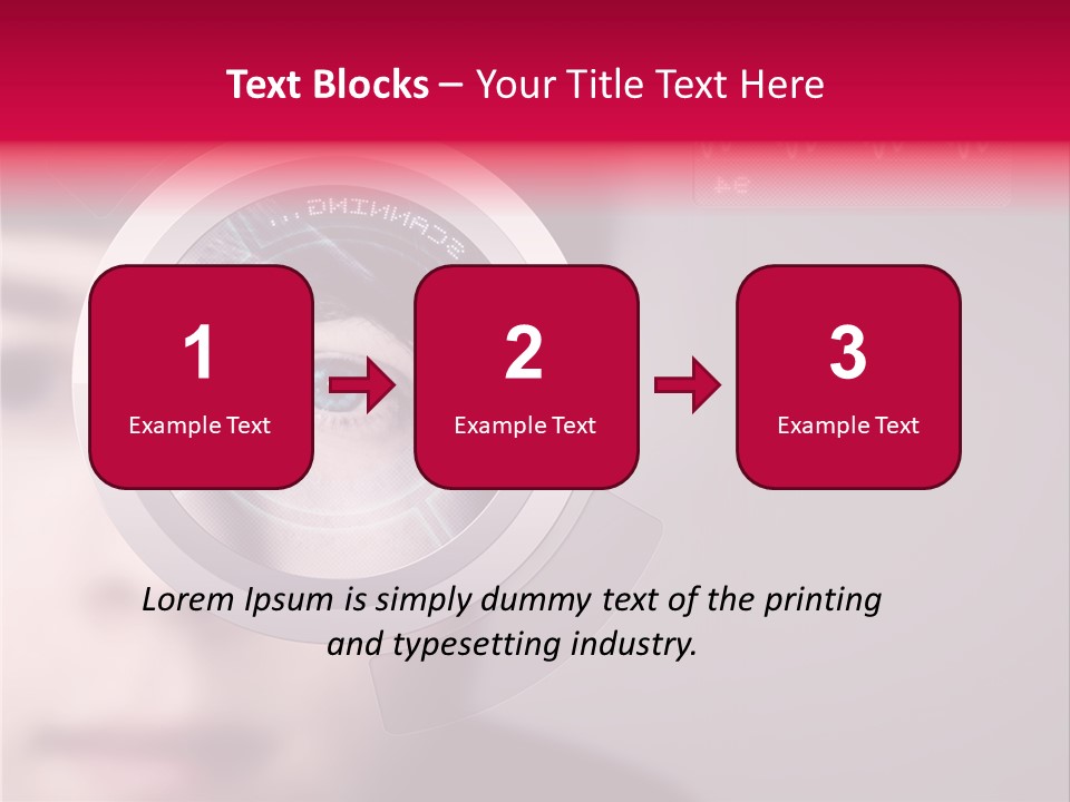 Optisch Identifikation Erkennungsmerkmal PowerPoint Template