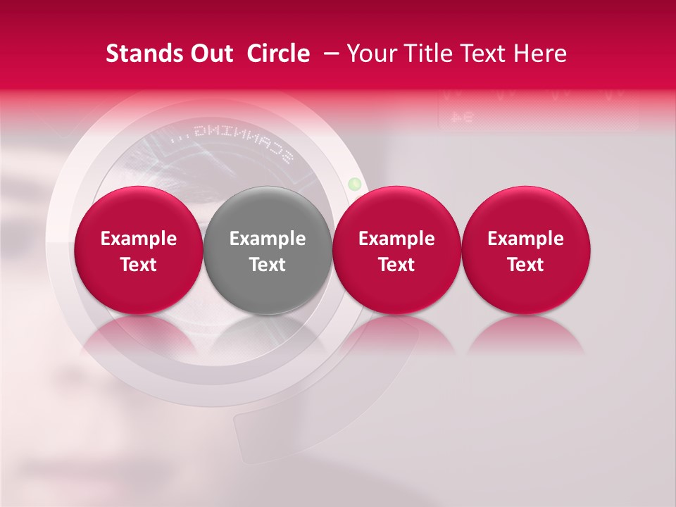 Optisch Identifikation Erkennungsmerkmal PowerPoint Template