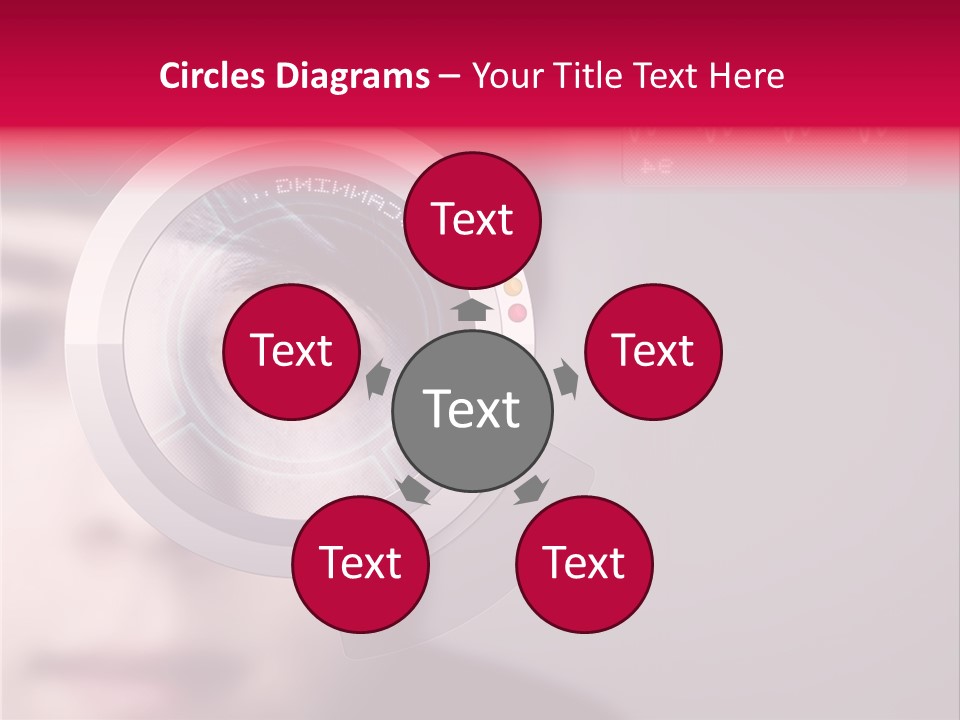 Optisch Identifikation Erkennungsmerkmal PowerPoint Template