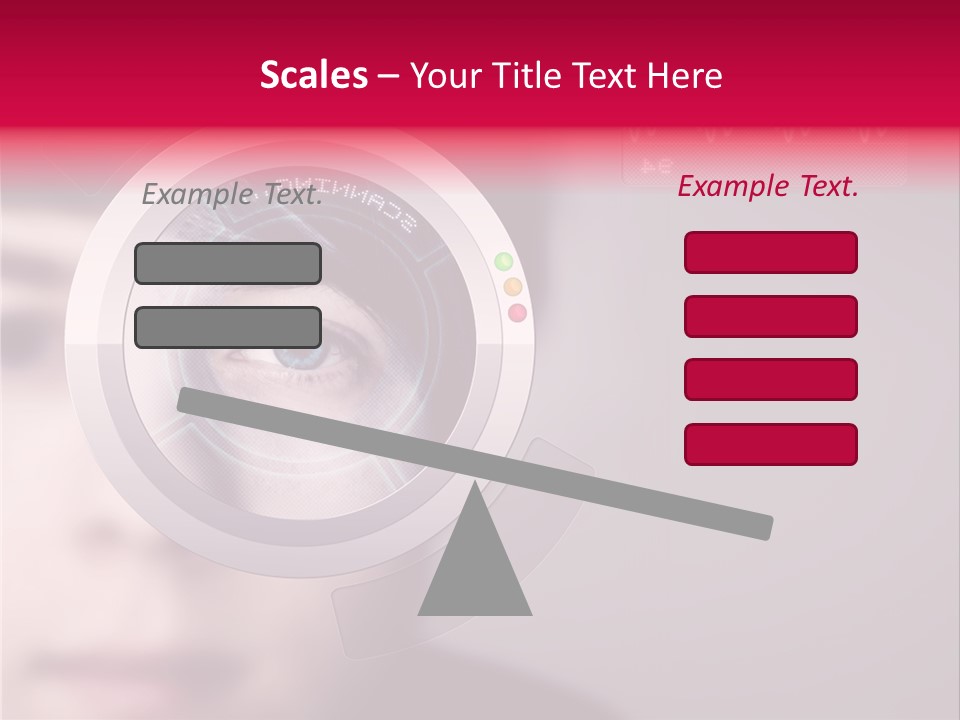 Optisch Identifikation Erkennungsmerkmal PowerPoint Template