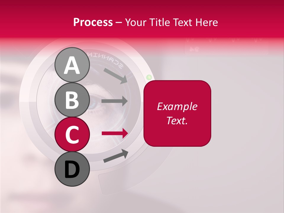 Optisch Identifikation Erkennungsmerkmal PowerPoint Template