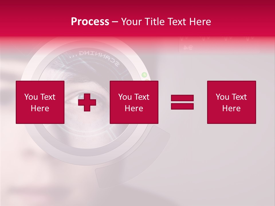 Optisch Identifikation Erkennungsmerkmal PowerPoint Template