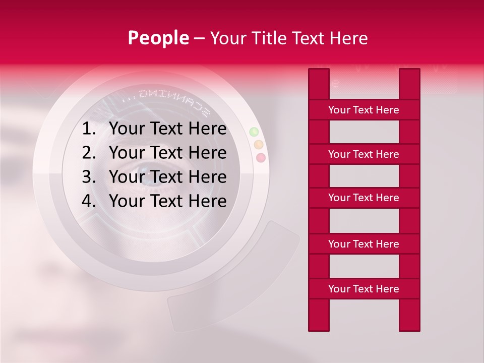 Optisch Identifikation Erkennungsmerkmal PowerPoint Template