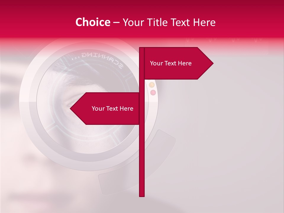 Optisch Identifikation Erkennungsmerkmal PowerPoint Template